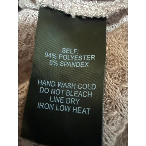 Lulus Women's Purple Pink Waffle Knit Long Sleeve Turtleneck Bodysuit Top Size S - Picture 4 of 4